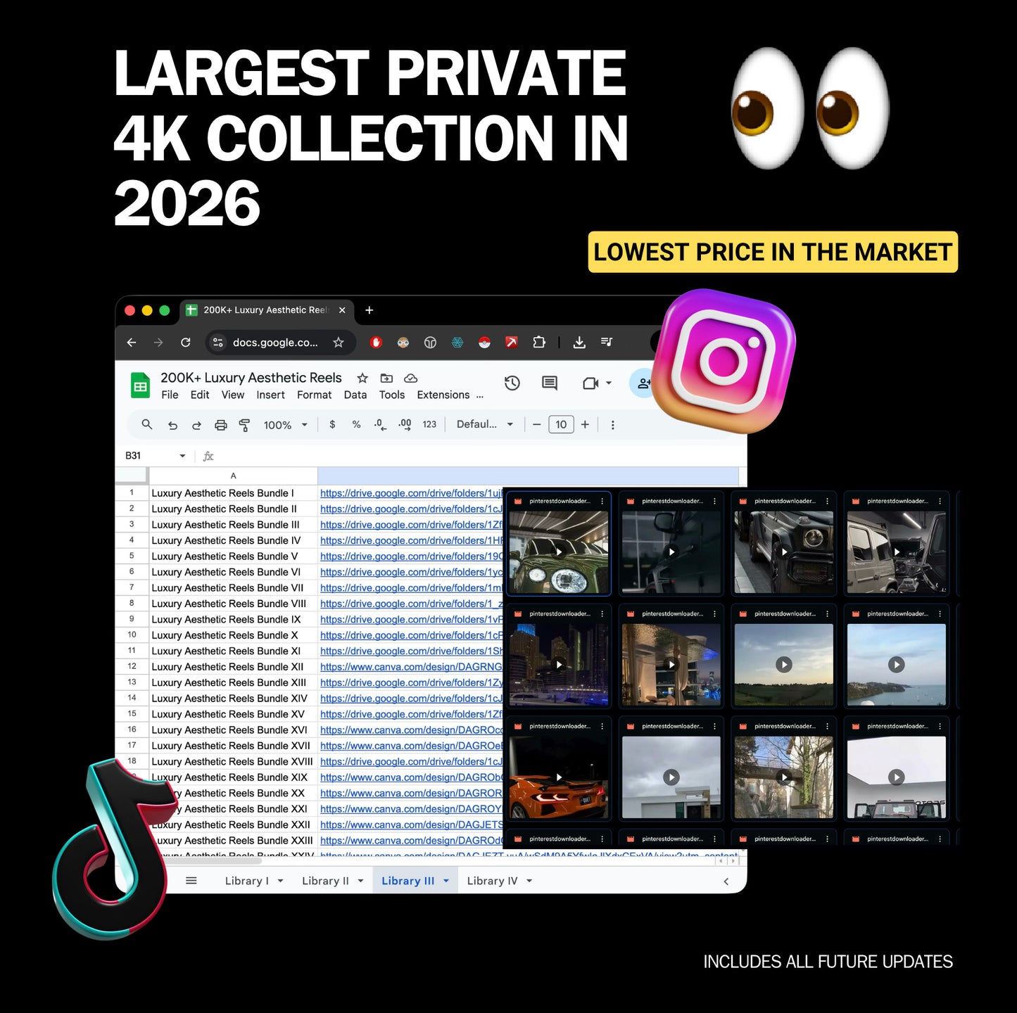 200K+ Luxury Aesthetic Reels Bundle