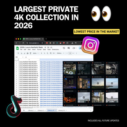 200K+ Luxury Aesthetic Reels Bundle